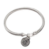 Stainless Steel Open Hook Small Hang Tag Bracelet