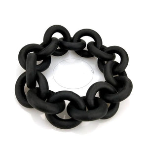 Rubber Bangles For Women Punk Leather Bracelet