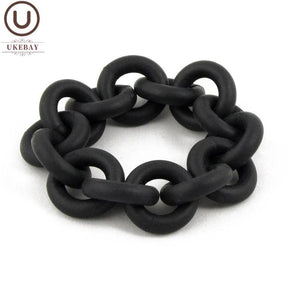 Rubber Bangles For Women Punk Leather Bracelet
