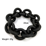 Rubber Bangles For Women Punk Leather Bracelet