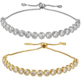 Adjustable Round Crystal Bracelet for Women