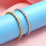 Adjustable Round Crystal Bracelet for Women