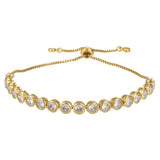 Adjustable Round Crystal Bracelet for Women