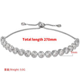 Adjustable Round Crystal Bracelet for Women