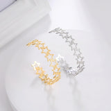 Skyrim Women Bohemian Star Cuff Bracelet Stainless Steel