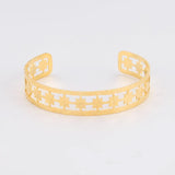 Skyrim Women Bohemian Star Cuff Bracelet Stainless Steel