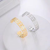 Skyrim Women Bohemian Star Cuff Bracelet Stainless Steel