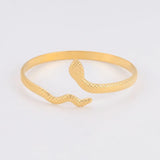 Snake Bangles Stainless Steel Open Adjustable Snake Shape Bracelets