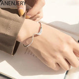 Silver Wave Cuff Bangle for Women Men Silver Party Jewelry Bracelet