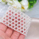 Romantic Charm Bracelet Knitting Pearl Bangle Multilayer Bracelet