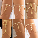 Boho Butterfly Shell Tassel Pendants Bracelets Bangles
