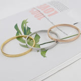Stainless Steel Couples Bracelet Roman Numerals Lover Cuff Bangle Wedding