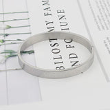 Stainless Steel Couples Bracelet Roman Numerals Lover Cuff Bangle Wedding