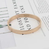 Stainless Steel Couples Bracelet Roman Numerals Lover Cuff Bangle Wedding