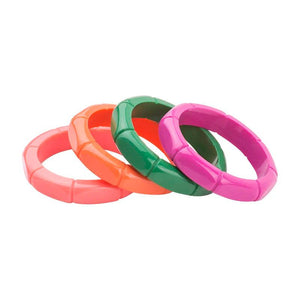 Geometric Bamboo Pattern Bangle for Women