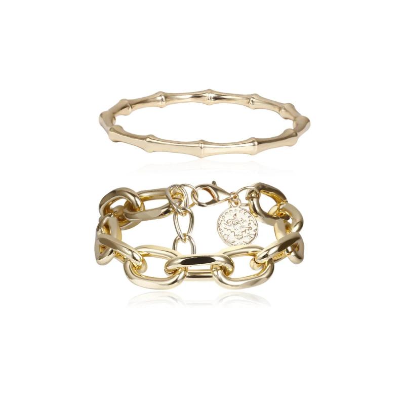 Kshmir Geometric Bracelet Retro Punk Party Metal Link Bracelet