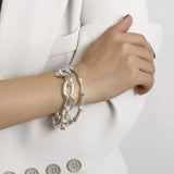 Kshmir Geometric Bracelet Retro Punk Party Metal Link Bracelet