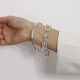 Kshmir Geometric Bracelet Retro Punk Party Metal Link Bracelet