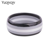 Colourful Stripe Acrylic Wide Bracelet Female Charm Party Jewelry