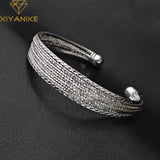 Silver Anniversary Bangles & Bracelet Set, Women's Party Jewelry