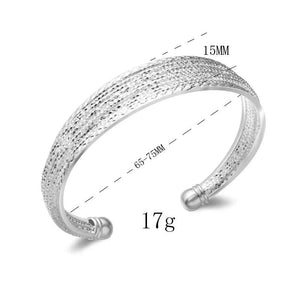 Silver Anniversary Bangles & Bracelet Set, Women's Party Jewelry
