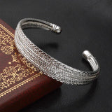 Silver Anniversary Bangles & Bracelet Set, Women's Party Jewelry