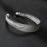 Silver Anniversary Bangles & Bracelet Set, Women's Party Jewelry