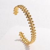 316L Stainless Steel Irregular Cuff Bracelet for Women - Non-fading Jewelry