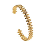 316L Stainless Steel Irregular Cuff Bracelet for Women - Non-fading Jewelry