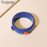 Colorful Wide Resin Bracelet for Women