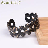 Bohemian Resin Cuff Wave Bracelet Bangle For Women