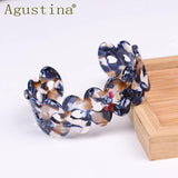Bohemian Resin Cuff Wave Bracelet Bangle For Women