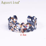 Bohemian Resin Cuff Wave Bracelet Bangle For Women