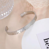 Skyrim Geometric Cuff Bracelet Stainless Steel Bangle Jewelry Gift