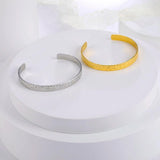 Skyrim Geometric Cuff Bracelet Stainless Steel Bangle Jewelry Gift