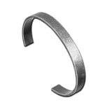 Punk Men Oxidized Steel Cuff Bracelet Bangle - Valentines Gift