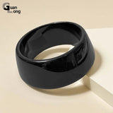 GongLong Wide Cuff Bangle Bracelet Minimalist Acrylic Charm Indian Jewelry