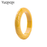 Vintage Resin Acrylic Cuff Bracelet Bangles