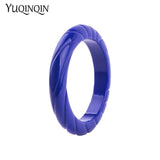 Vintage Resin Acrylic Cuff Bracelet Bangles