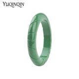Vintage Resin Acrylic Cuff Bracelet Bangles