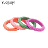 Vintage Resin Acrylic Cuff Bracelet Bangles