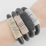 Women Charm Bangle Bracelets Jewelry 4 Colors