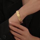 316L Stainless Steel Women's Bangles Geometric Shape Bangle