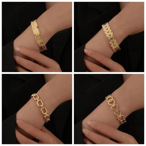 316L Stainless Steel Women's Bangles Geometric Shape Bangle