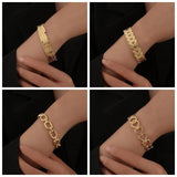 316L Stainless Steel Women's Bangles Geometric Shape Bangle