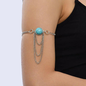 Bohemian Stone Arm Chain Bracelet Beach Harness Arm Jewelry