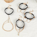 Bohemian Stone Arm Chain Bracelet Beach Harness Arm Jewelry