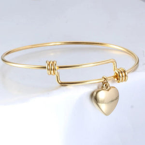 DIY Heart Charm Bracelet & Bangles For Women Jewelry Supplies