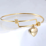 DIY Heart Charm Bracelet & Bangles For Women Jewelry Supplies