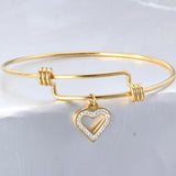 DIY Heart Charm Bracelet & Bangles For Women Jewelry Supplies